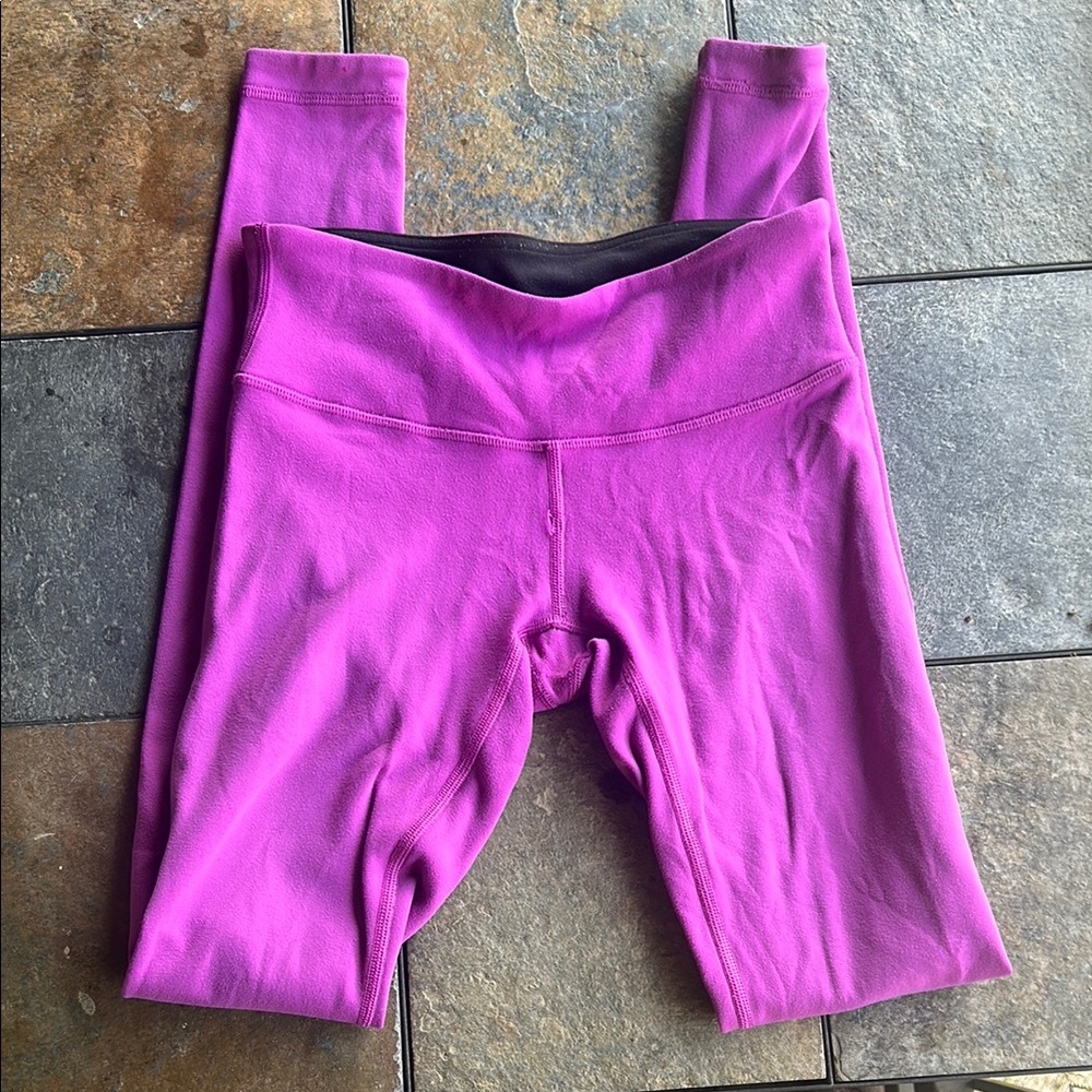 Lulu Lemon Reverse-able Purple Leggings